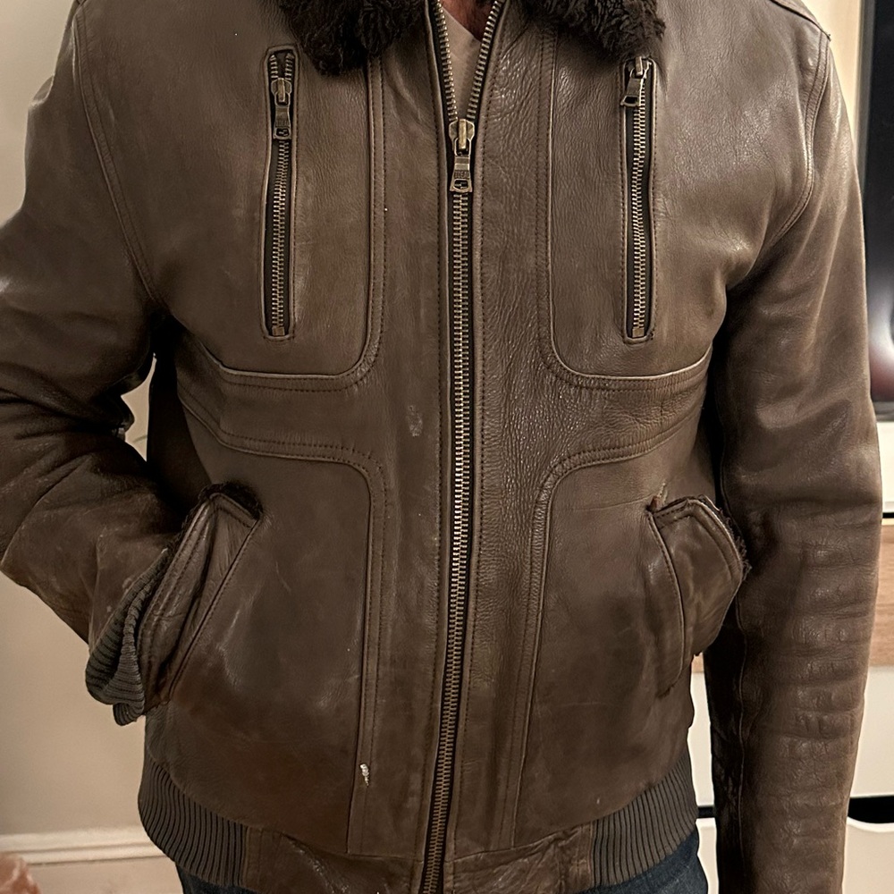 Men's Brown Leather Jacket